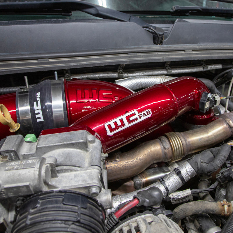 Wehrli 11-16 Duramax LML Passenger 3in. Upper Crossover Intercooler Pipe - Bengal Red WCF100328-BR WCF100328-BR User 3