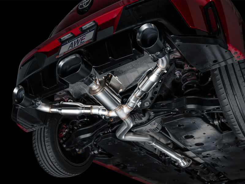 AWE Tuning 2023+ Toyota GR Corolla Track Edition Exhaust - Diamond Black Tips 3020-53472 3020-53472 Photo - Mounted