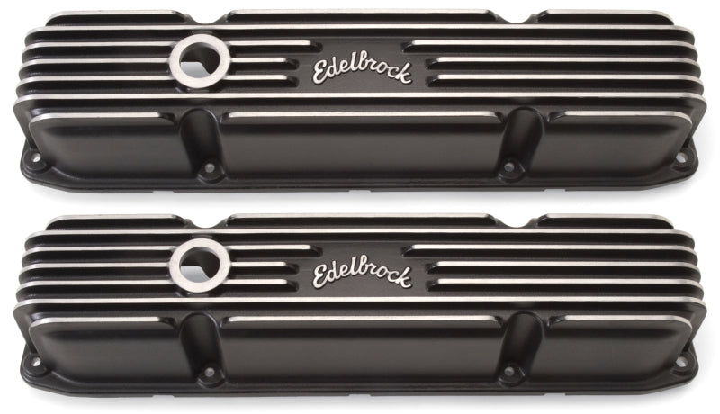 Edelbrock Valve Cover Classic Series Chrysler 383/440 CI V8 Black 41923 41923 Photo - Primary