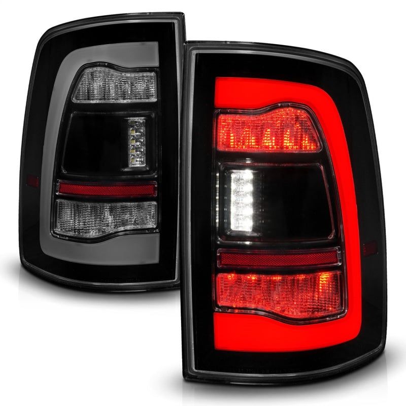 ANZO 09-18 Dodge Ram 1500 Sequential LED Taillights Smoke Black 311470 311470 Photo - Unmounted