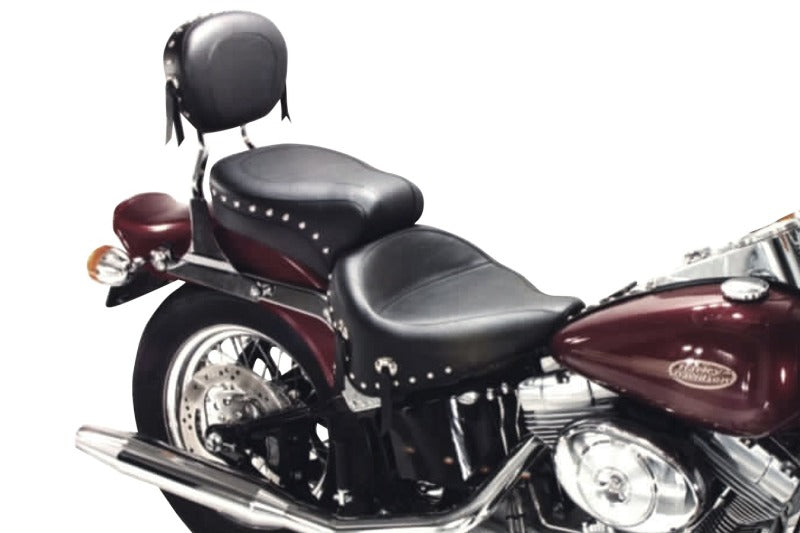 Mustang Motorcycle Mustang 84-06 Harley Standard Rear Tire Wide Touring 1PC Seat w/Studs- Black 75503 75503 Photo - Primary