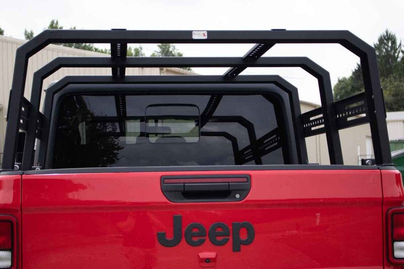 Fishbone Offroad 20+ Jeep Gladiator Bed Rack Full Tackle Rack - Black Powdercoat FB21219 FB21219 Photo - lifestyle view