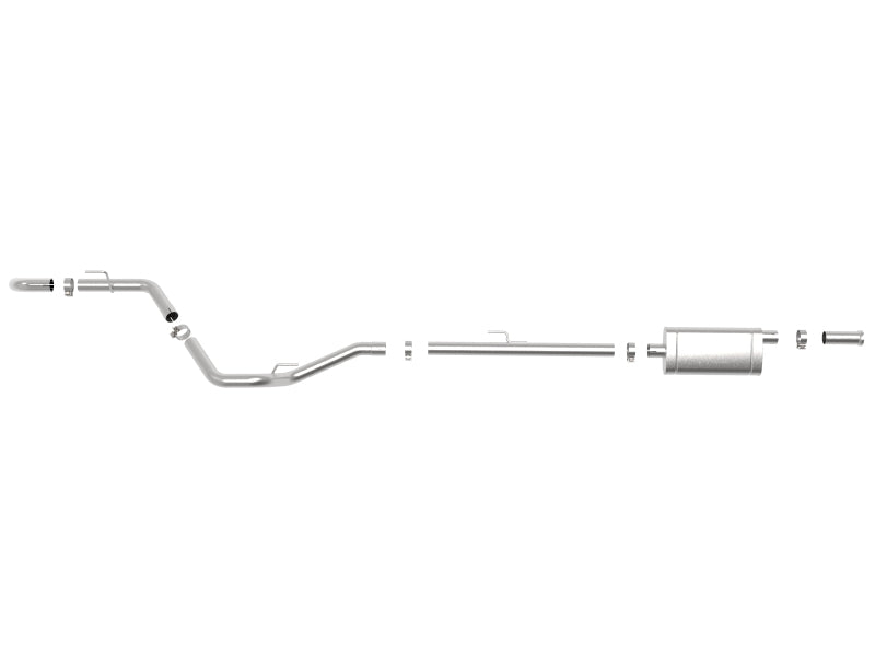 aFe Apollo GT Series 2-1/2in 409 SS Cat-Back Hi-Tuck Exhaust System 2020 Jeep Gladiator (JT) V6-3.6L 49-48088 49-48088 Photo - Unmounted