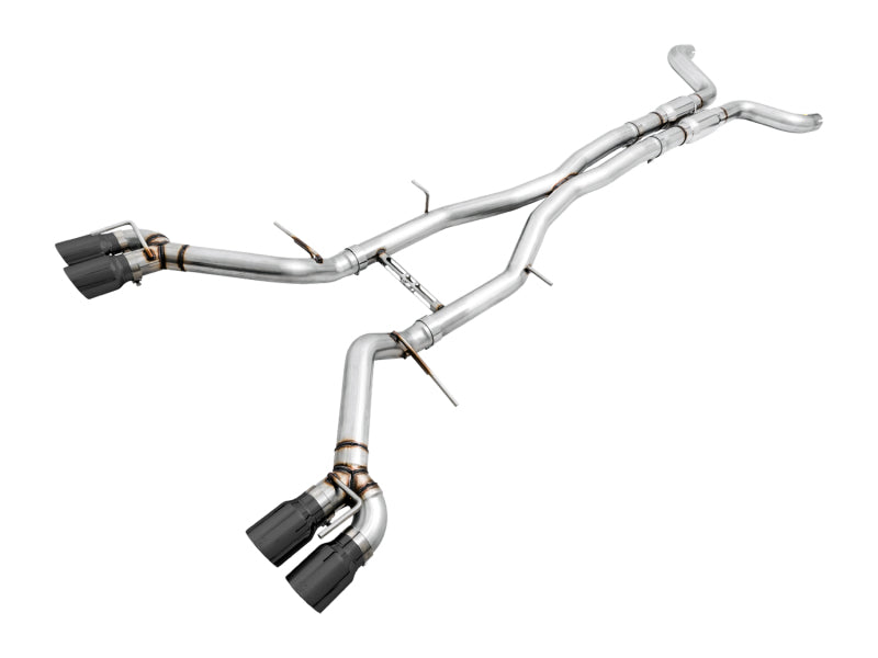 AWE Tuning 16-19 Chevy Camaro SS Resonated Cat-Back Exhaust -Track Edition (Quad Diamond Black Tips) 3015-43112 3015-43112 Photo - Primary