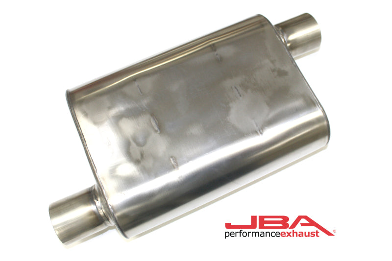 JBA Universal Chambered Style 304SS Muffler 13x9.75x4 2.5in Inlet Diameter Offset/Offset 40-251300 40-251300 Photo - Primary
