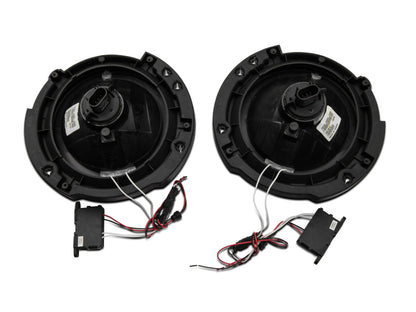 Raxiom 07-18 Jeep Wrangler JK LED Halo Headlights- Chrome Housing (Clear Lens) J121871 J121871 Photo - Close Up