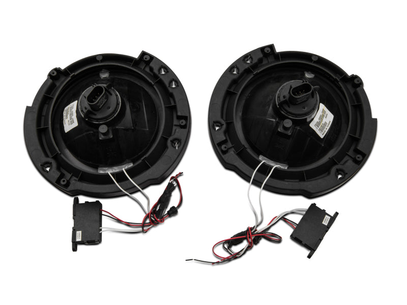 Raxiom 07-18 Jeep Wrangler JK LED Halo Headlights- Chrome Housing (Clear Lens) J121871 J121871 Photo - Close Up