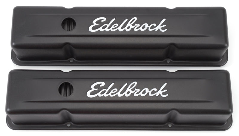 Edelbrock Valve Cover, Signature Series, Chevrolet, 1959-1986 262-400 CID V8 4643 Photo - Primary