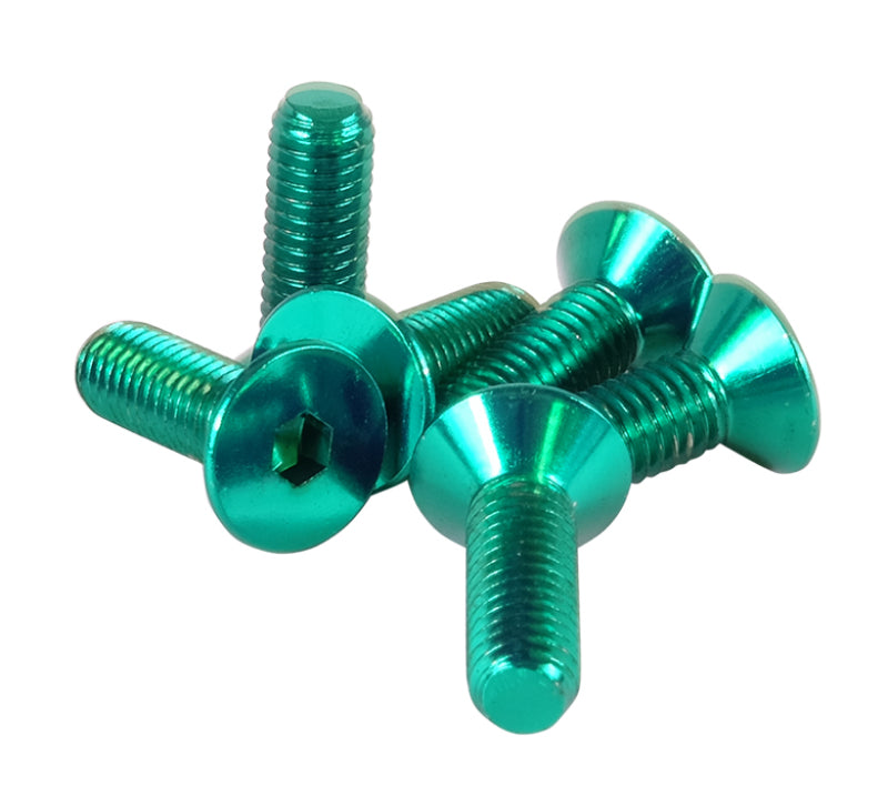 NRG Steering Wheel Screw Kit Upgrade Green "Conical" SWS-100GN Photo - Primary