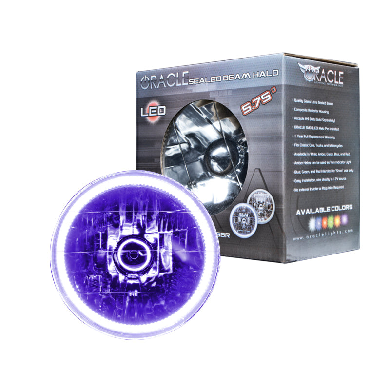 ORACLE Lighting Oracle Pre-Installed Lights 5.75 IN. Sealed Beam - UV/Purple Halo 6904-007 6904-007 Photo - Primary