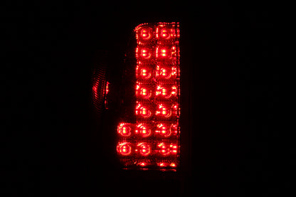 Anzo 2005-2008 Nissan Frontier LED Taillights Red/Clear 311071 Photo - Mounted