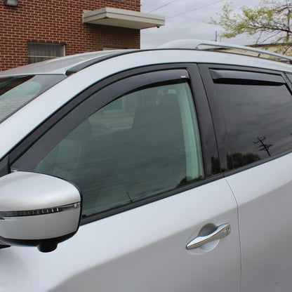 Westin 2013-2018 Nissan Pathfinder Wade In-Channel Wind Deflector 4pc - Smoke 72-69479 72-69479 Photo - Mounted