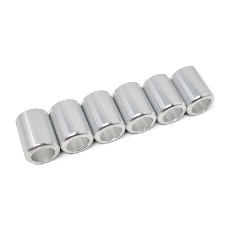 Russell Replacement Crimp Collars #8 Clear Anodized Qty of 6 610373 Photo - out of package