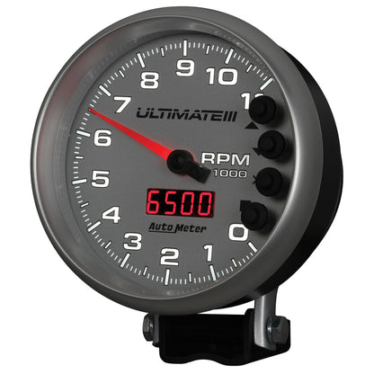 Autometer 5 inch Ultimate III Playback Tachometer 11000 RPM - Silver 6886 6886 User 3