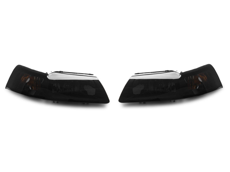 Raxiom 99-04 Ford Mustang Axial Series OE Style Headlights- Black Housing (Smoked Lens) 49110 49110 Photo - Close Up