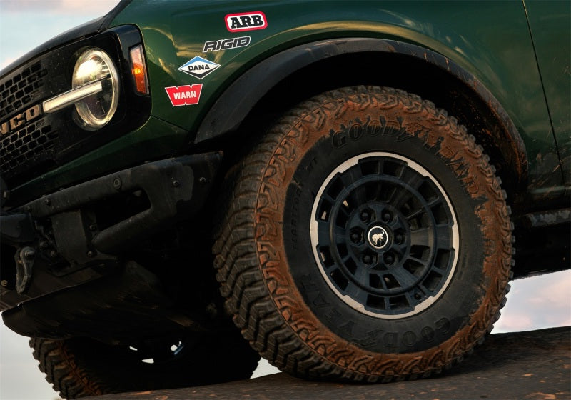 Ford Racing 21-24 Bronco 17in x 8.5in Machined Face Wheel Kit M-1007K-P1785MBM M-1007K-P1785MBM Photo - Mounted