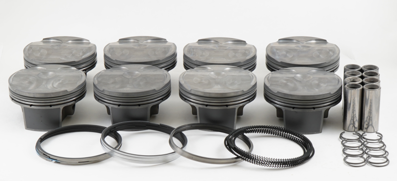 Mahle MS Piston Set of 8 Ford 5.2L Voodoo 315cid 3.710in Bore 3.661 Stk 5.9 Rod .827 Pin 7.8cc 12CR 930258401 930258401 Photo - Primary