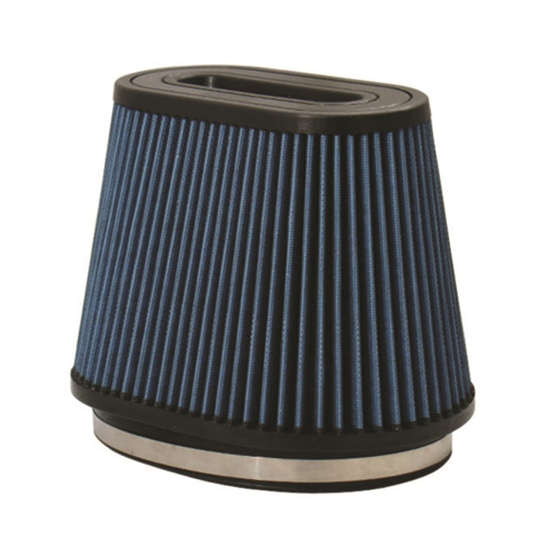 Injen  AMSOIL Ea Nanofiber Dry Air Filter - 8 1/2 Oval Filter 9 1/2Base X-1023-BB Photo - Primary