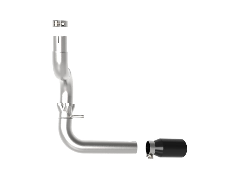 aFe 20-21 Jeep Wrangler Large Bore-HD 3in 304 Stainless Steel DPF-Back Exhaust System - Black Tip 49-38092-B 49-38092-B Photo - Unmounted