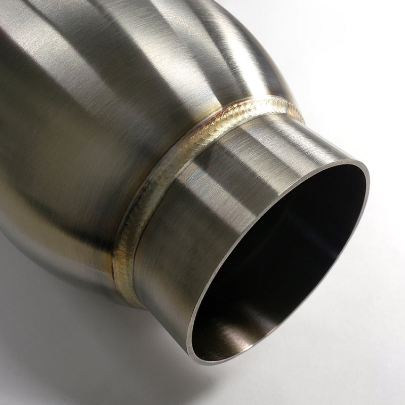 Stainless Bros 4in SS304 Inlet/Outlet 5in round body x 12in OAL Bullett Resonator 615-10236-0112 615-10236-0112 User 1