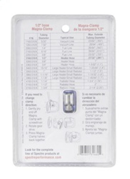 Spectre Magna-Clamp Hose Clamp 1/2in. - Blue 3166 3166 Photo - in package