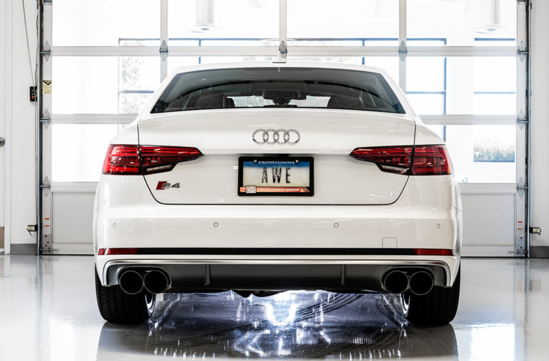 AWE Tuning Audi B9 S5 Sportback Track Edition Exhaust - Non-Resonated (Black 102mm Tips) 3010-43062 3010-43062 Photo - Mounted