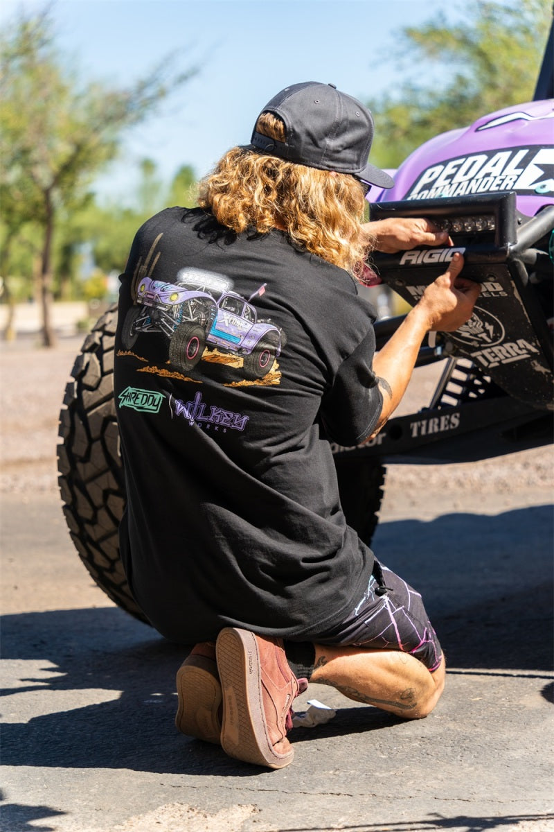 Rigid Industries x SHREDDY 360-Series 4in Lights w/Wt Bcklght (2) + 6 Covers (2 Pink/2 Teal/2 Blk) 36117-SHREDDY 36117-SHREDDY Photo - Mounted