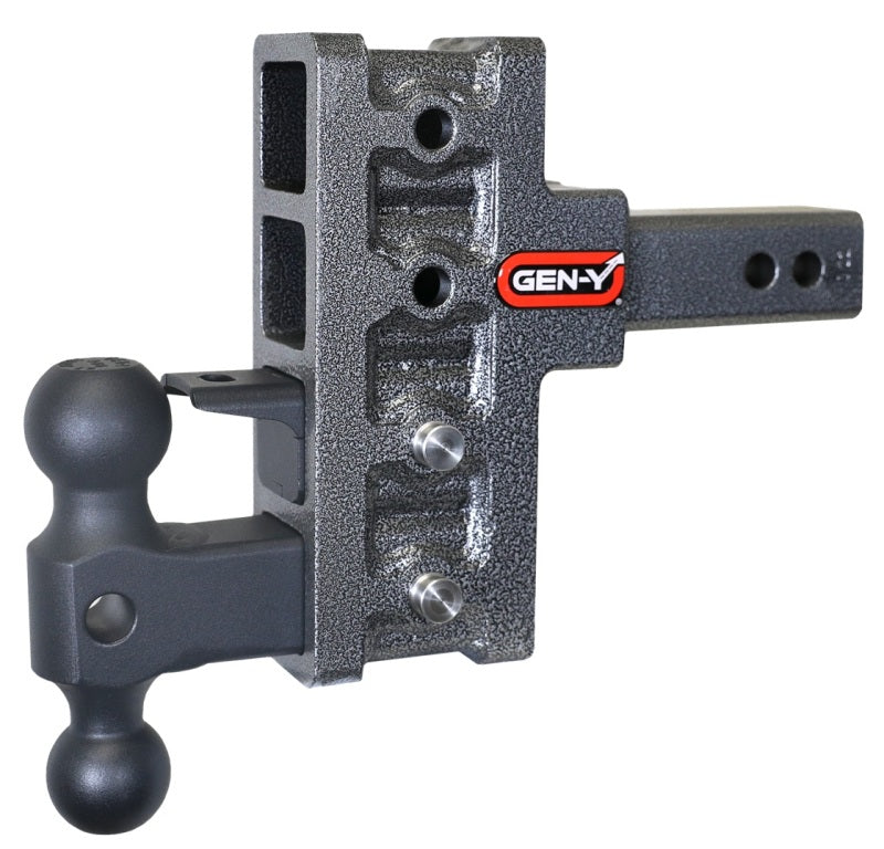 GEN-Y Hitch Gen-Y Mega Duty 2in Shank 5in Offset Drop 10K Hitch w/GH-031 Dual-Ball/GH-032 Pintle Lock GH-424 GH-424 User 1