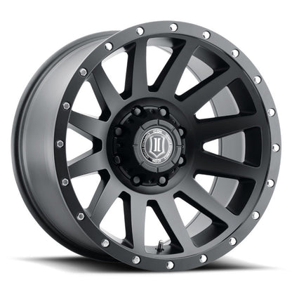 ICON Compression 20x10 8x6.5 -19mm Offset 4.75in BS 121.4mm Bore Satin Black Wheel 2020108047SB 2020108047SB Photo - Primary