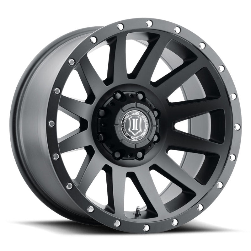 ICON Compression 20x10 8x6.5 -19mm Offset 4.75in BS 121.4mm Bore Satin Black Wheel 2020108047SB 2020108047SB Photo - Primary