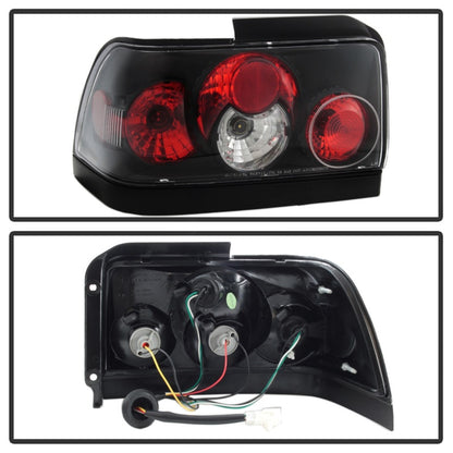 Spyder Toyota Corolla 93-97 Euro Style Tail Lights Black ALT-YD-TC93-BK 5007407 5007407 Photo - Unmounted