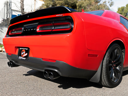 aFe MACH Force-Xp 2-1/2in 304 SS Cat-Back Exhaust 15-21 Dodge Challenger V6-3.6L - Quad Black Tip 49-32067-B 49-32067-B Photo - Mounted