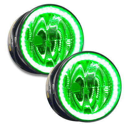 ORACLE Lighting 03-04 Lincoln Navigator Pre-Assembled LED Halo Fog Lights -Green 7084-004 7084-004 Photo - Primary