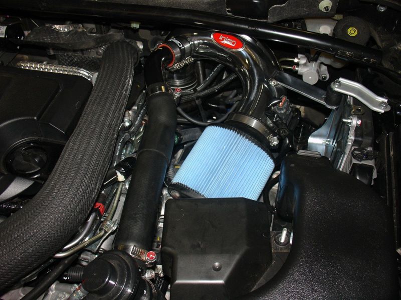 Injen Black Tuned Short Ram Intake 09-12 Lancer Ralliart 2.0L 4 Cyl Turbo SP1839BLK Photo - Mounted