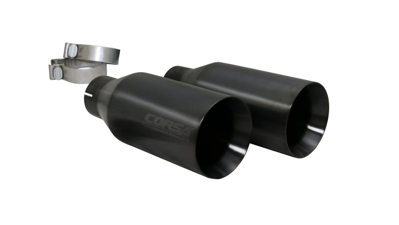 Corsa Performance Corsa 2017 Ford F-150 Raptor 3in Inlet/5in Outlet Gunmetal PVD Tip Kit 14051GNM Photo - Primary