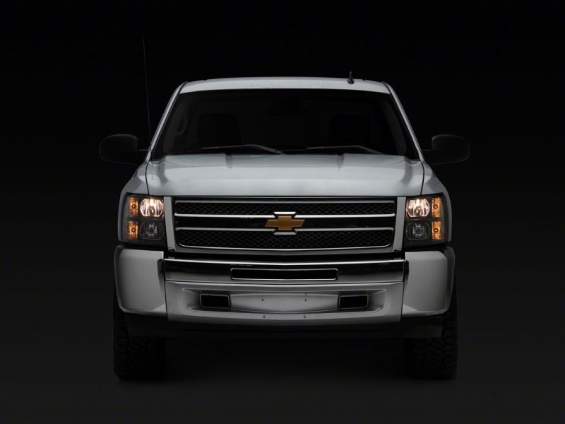 Raxiom 07-13 Chevrolet Silverado 1500 Euro Headlights- Blk Housing (Clear Lens) S112706 S112706 Photo - Close Up