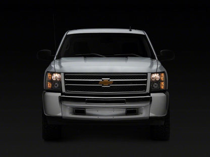 Raxiom 07-13 Chevrolet Silverado 1500 Euro Headlights- Blk Housing (Clear Lens) S112706 S112706 Photo - Close Up