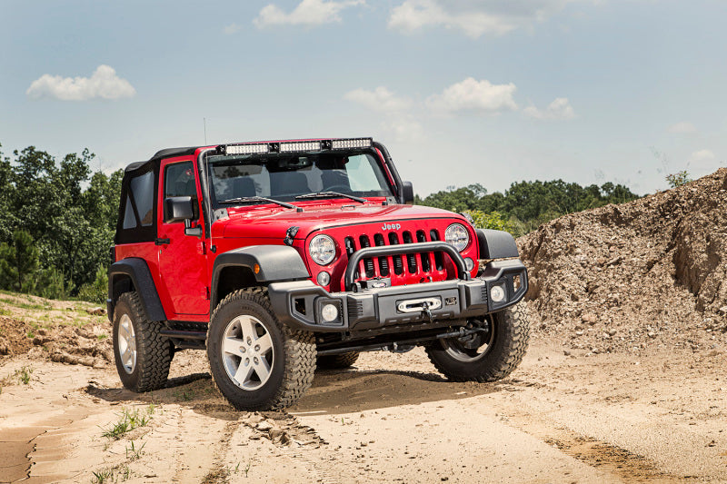Rugged Ridge Overrider, Satin Black, Spartacus Bumper; 07-18 Jeep Wrangler JK 11544.02 Photo - Primary