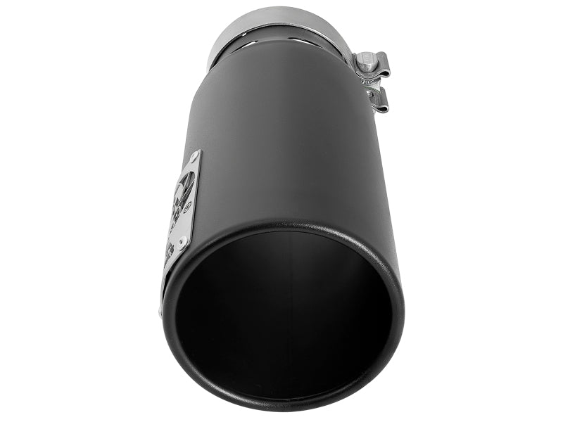 aFe MACH Force-Xp 4in 409 Stainless Steel Exhaust Tip Black 49T40501-B122 Photo - Unmounted