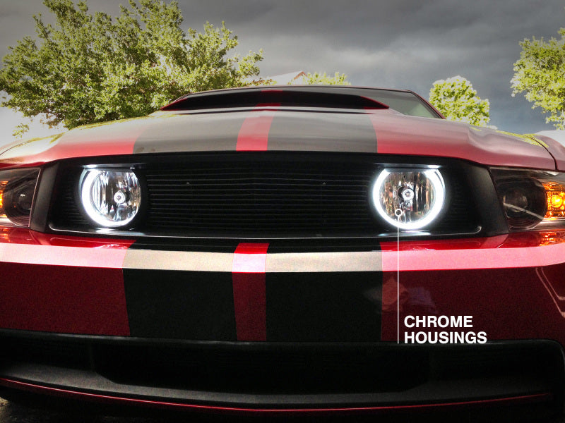 Raxiom 05-12 Ford Mustang GT LED Halo Fog Lights (Chrome) 49133 49133 Photo - Close Up