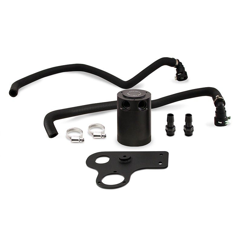 Mishimoto 2015+ Ford Mustang GT Baffled Oil Catch Can - PCV Side MMBCC-MUS8-18PBE MMBCC-MUS8-18PBE Photo - Primary