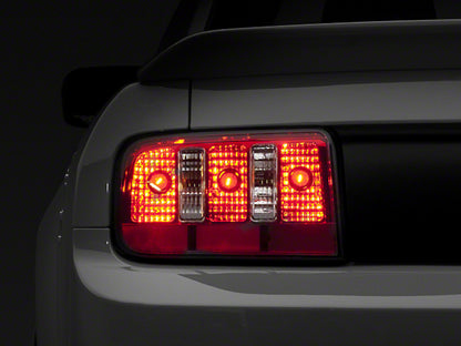Raxiom 05-09 Ford Mustang Coyote Tail Lights- Chrome Housing - Red/Clear Lens 49123 49123 Photo - Primary