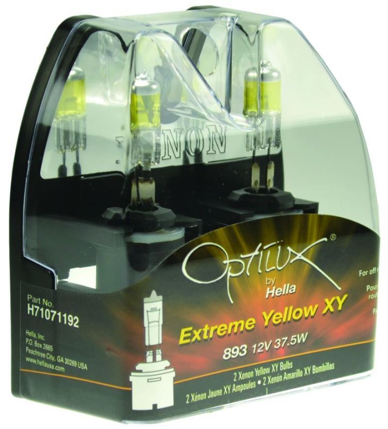 Hella Optilux 893 12V 37.5W Extreme Yellow Bulbs (Pair) H71071192 H71071192 Photo - Primary