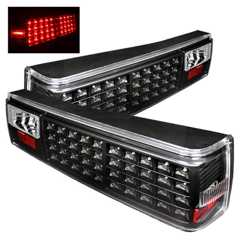 SPYDER Xtune Ford MUStang 87-93 LED Tail Lights Black ALT-ON-FM87-LED-BK 5012975 5012975 Photo - Primary