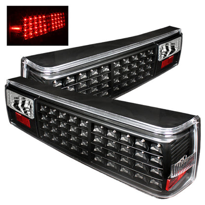 SPYDER Xtune Ford MUStang 87-93 LED Tail Lights Black ALT-ON-FM87-LED-BK 5012975 5012975 Photo - Primary