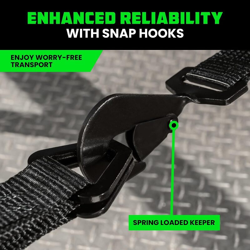 Rhino USA Heavy Duty Vehicle Tie Down Kit (Snap Hook) TD-VS2INKIT-SNAP TD-VS2INKIT-SNAP User 2
