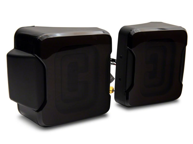 Raxiom 07-18 Jeep Wrangler JK Axial Series Carver LED Tail Lights- Blk Housing (Smoked Lens) J164241 J164241 Photo - Close Up