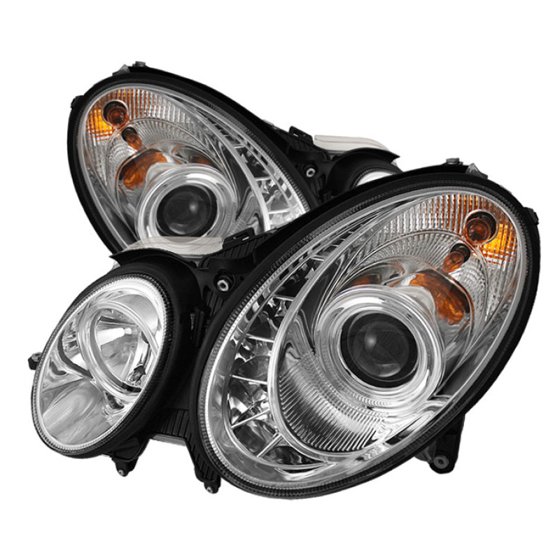 Spyder Mercedes Benz E-Class 03-06 Projector Headlights Halogen - DRL Chrm PRO-YD-MBW21103-DRL-C 5017499 5017499 Photo - Primary