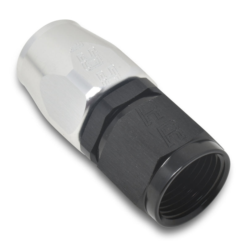 Russell Full Flow Straight Hose Ends - Black / Silver 610023 Photo - out of package