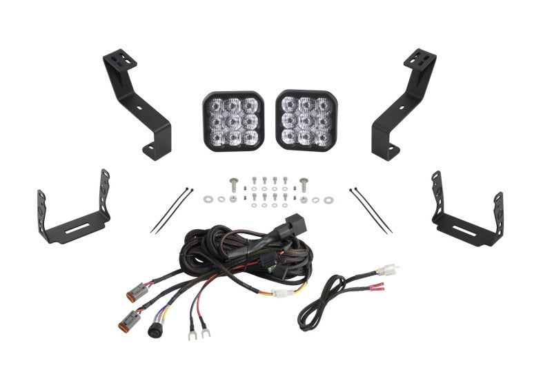Diode Dynamics SS5 Bumper LED Pod Light Kit for 2019-Present Ram Sport - White Driving DD7617 DD7617 Photo - Primary
